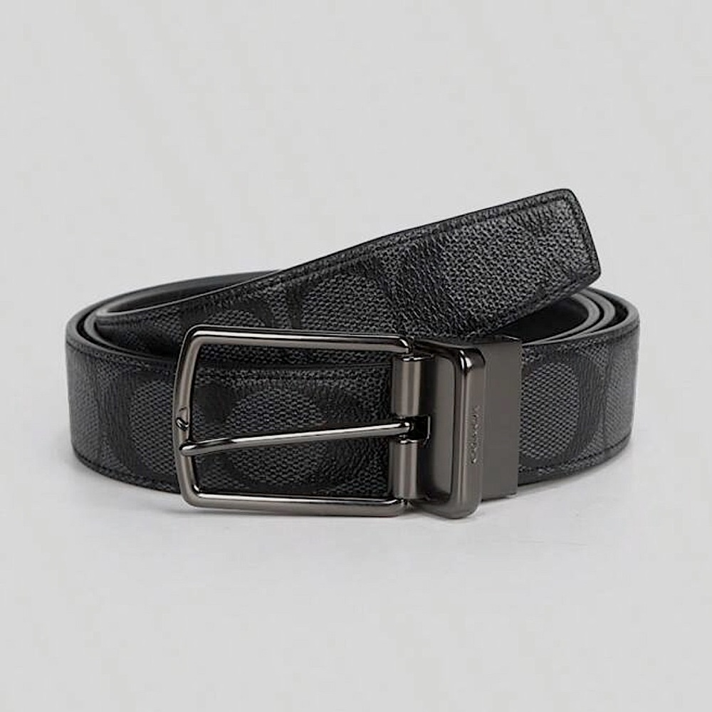 Coach Harness Buckle Reversible cut to size belt - Picture 1 of 14